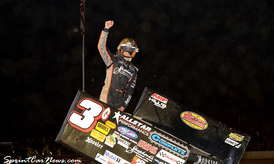Carson Macedo won the Arctic Cat All-Star Circuit of Champions main event at the Stateline Speedway in Busti, N.Y., on Saturday, June 8, 2018.