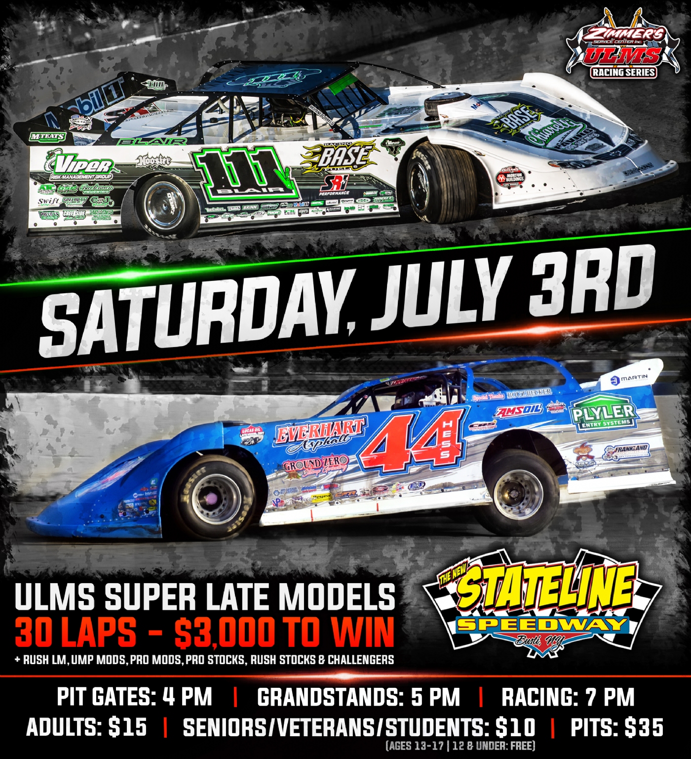 New Stateline Speedway - Busti, NY - ULMS LATE MODEL SPECIAL UP NEXT AT ...